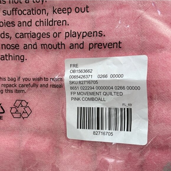 Free People Pink Bubblegum Quilted Carryall - Factory Sealed - NWT - Picture 8 of 17